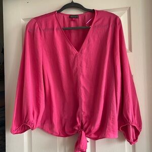 Vince Camuto V-Neck Bubble Sleeve Top
